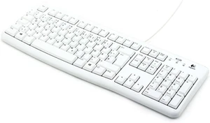 Logitech K120 Office Keyboard QWERTZ German Layout USB Wired White - Picture 1 of 4