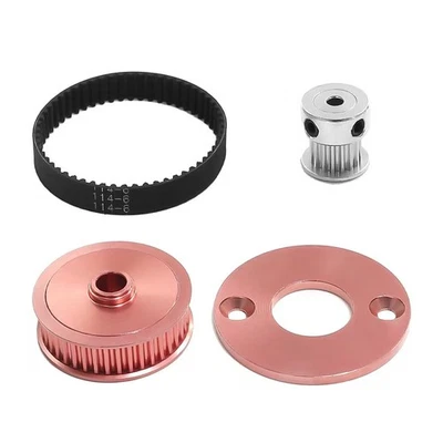 Metal Belt Drive Transmission Gear Kit For Tamiya TT02 TT-02 1/10 RC Car Parts - Image 1 of 4