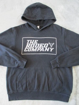 Sudadera con Capucha The Rodeo Company Para Hombre Mediana Negra Blanca Pullover Sudadera Western Foto 1 de 4