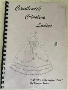 🥀 CANDLEWICK CRINOLINE LADIES Book 1 - Margaret Upston Candlewicking Patterns - Picture 1 of 4