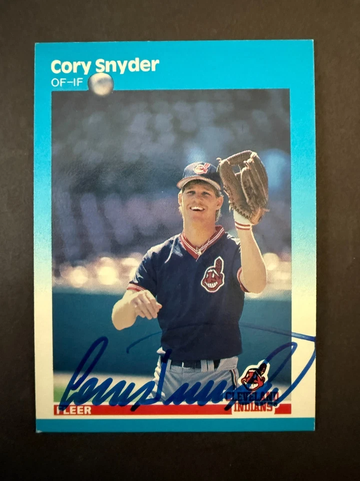 1987 Fleer SIGNED: Cory Snyder, INDIANS #260 - Image 1 of 1