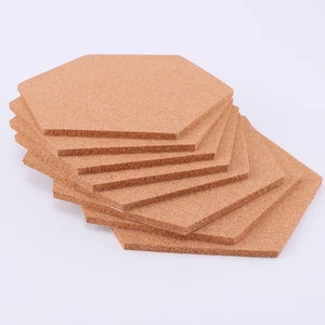  8 Pcs Hexagon Cork Bulletin Boards Office for Wall Photo Corkboard - Picture 1 of 12