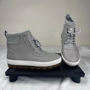 Sperry Torrent Waterproof Boots Womens 8.5 M Gray Outdoor Ankle Lace Up NWOB - Picture 1 of 10