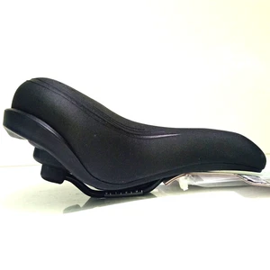 🔥 Gel Komfort Druckentlastung Elektro City Fahrrad Sattel belüftet breiter Flügel schwarz - Bild 1 von 15