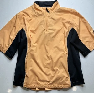 Chaqueta FJ FootJoy DryJoys 1/4 Cremallera Mujer M Naranja Manga Corta Fox Hopyard Cc - Imagen 1 de 7