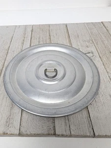 Coperchio pentola anello di sicurezza alluminio puro vintage tondo coperchio metallo 7" - Foto 1 di 5