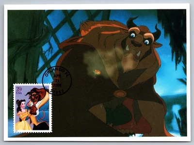 #4027 The Art of Disney Beauty and the Beast FDC Maxi Card - Image 1 of 2