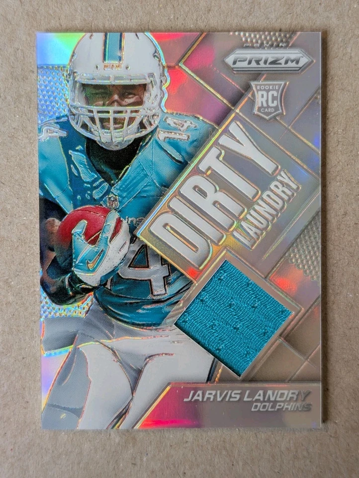 2014 Panini Prizm - Dirty Laundry Jarvis Landry #DL-JL Silver Prizm (MEM, RC) - Image 1 of 3