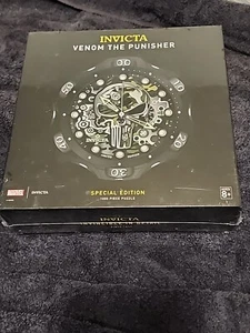 VENOM THE PUNISHER INVICTA MARVEL 19.75'' 1000-PIECE ROUND PUZZLE BRAND NEW - Picture 1 of 2