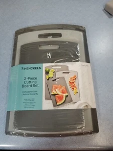 Henckels 3-pc Plastic Cutting Board Set - Grey - Picture 1 of 5
