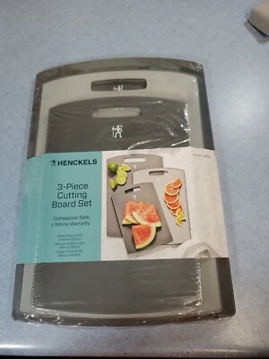 Henckels 3-pc Plastic Cutting Board Set - Grey - Image 1 of 4