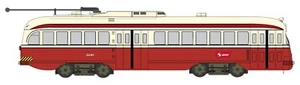 Bowser HO Scale, PCC Car, Philadelphia (SEPTA) Car #2245 TTC Red Scheme. - Picture 1 of 10
