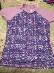 Girl’s Swim Top Size Large 14/16 Eddie Bauer Rash Guard    FREE SHIPPING! - Picture 1 of 4