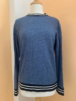 Mujer Azul American Rag Jersey Suéter Talla S Ribete En Contraste Foto 1 de 4