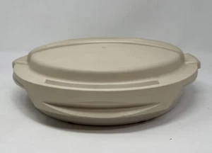 Pampered Chef Family Heritage Stoneware Round Baker Deep Dish 11" w/ Storage Lid - Picture 1 of 15