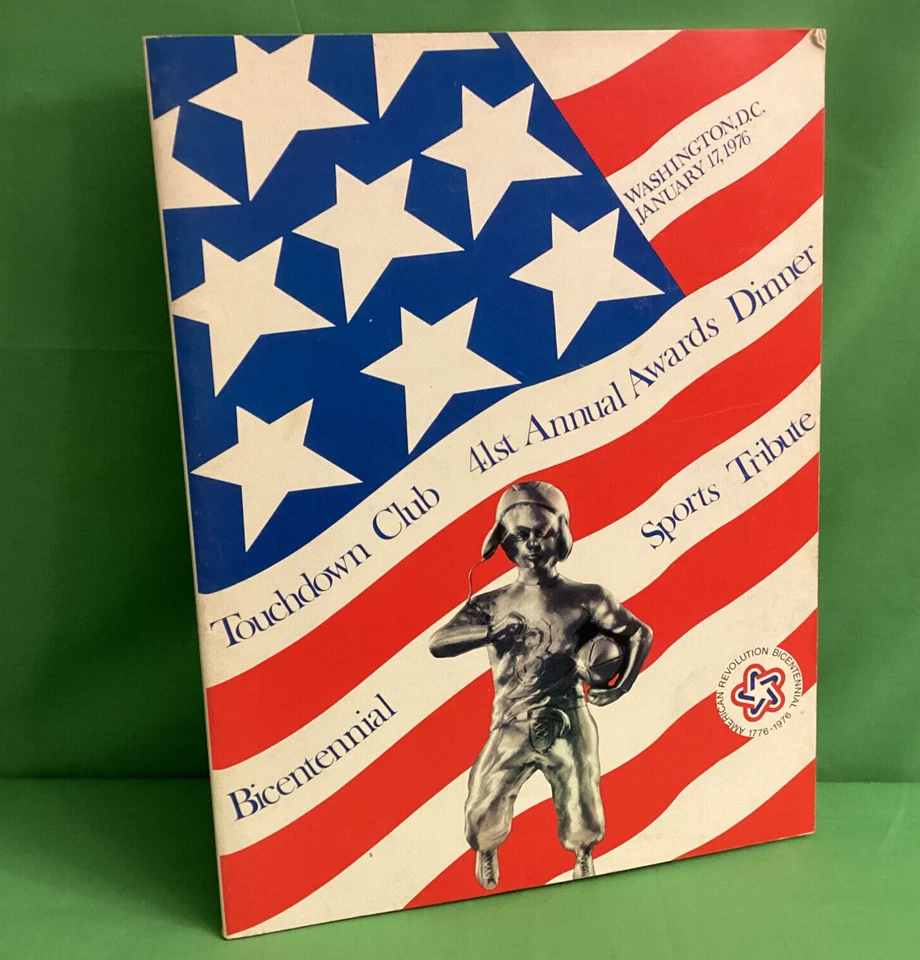 Vintage TOUCHDOWN CLUB of Washington 41st Awards Program, 1976 Bicentennial - Image 1 of 4