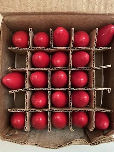 Lot Of 20 Tested Red Lamps Christmas Holiday Bulbs Vintage - Picture 1 of 7