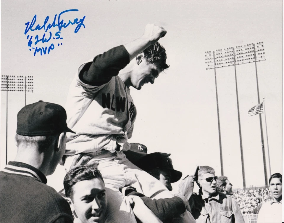 RALPH TERRY  NEW YORK YANKEES  1962 WS MVP   ACTION SIGNED 8x10 - Image 1 of 1