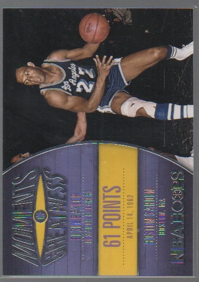 ELGIN BAYLOR 2014-15 HOOPS MOMENTS OF GREATNESS CARD #2 - Image 1 of 1