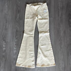 Free People Penny Jeans Womens Size 26 Pullon Flares White