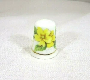 Vintage Pan Arts Collectable Sydney Australia English Bone China Floral Thimble - Picture 1 of 11