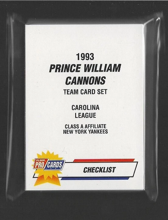 1993 ProCards Prince William Set - Jorge Posada - Future HOF - NY Yankees - Image 1 of 1