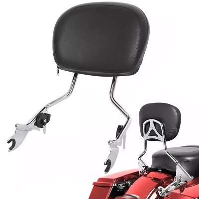 Respaldo desmontable barra Sissy para Harley Touring Street Road Glide 2009-2025 Foto 1 de 4