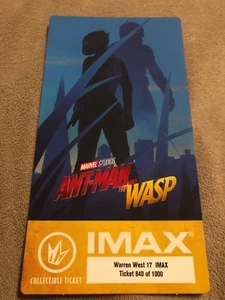 Ant-Man And The Wasp IMAX Collectable Ticket - Movie Promo - Picture 1 of 2