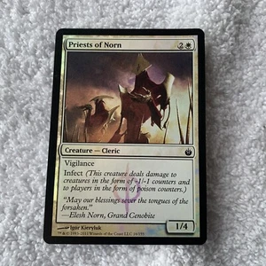 FOIL Priests of Norn - Mirrodin Besieged ~ UNPLAYED NM/MT ~ White MtG Magic - Picture 1 of 7