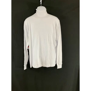 Men's NWT Galaxy by Harvic  Long Sleeve  White Turtleneck   Size: Large - Picture 1 of 8