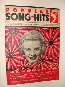 Revista Popular Song Hits 26 de diciembre. Número 1934 9 Flirtation Walk - Imagen 1 de 1