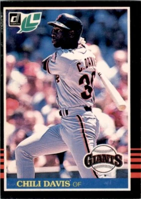 1985 Donruss Leaf Baseball Chili Davis San Francisco Giants #66 - Image 1 of 2
