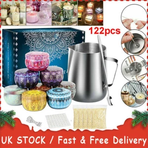 122PCS Candle Making Kit DIY Candles Craft Tool Set Pouring Pot Wicks Wax Gift - Picture 1 of 11