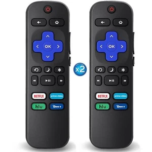 2Pcs Replacement Remote Control Compatible for Roku TV Universal Remote Fit f... - Picture 1 of 7