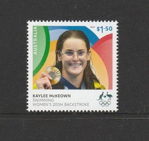 10 AUSTRALIA 2024 OLYMPIC GOLD Kaylee McKEOWN - Women's Swim 200 Backstroke MNH - Imagen 1 de 1