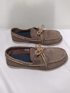 Sperry Boys Leeward Brown Boat Shoes 6 Medium YB49696A - Picture 1 of 6