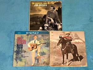 Classic Country LPs Lot of 3~GENE AUTRY, HANK SNOW, JIM REEVES~Rough Condition - Picture 1 of 3