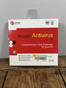 PC-cillin Antivirus 11 Security Software Trend Micro Windows XP - Picture 1 of 2