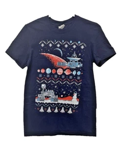 Gildan Adult Short Sleeve T-Shirt Soft Style Navy Size M Asteroid Design - Picture 1 of 3