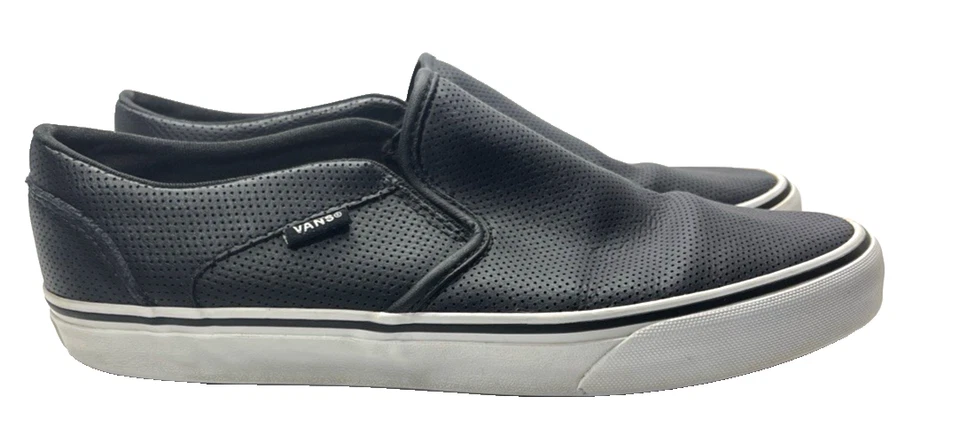 Tênis Feminino VANS SlipOn Off The Wall Preto Branco Sola de Goma 10 - Imagem 1 de 4