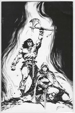 CONAN THE BARBARIAN 2 ROBERTO DE LA TORRE 1:10 B&W VIRGIN VARIANT TITAN 2023