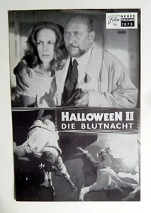 NFP/WNF #7873 HALLOWEEN II - Die Blutnacht FILMPROGRAMM Movie Program LEE CURTIS - Imagen 1 de 1