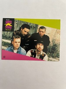  U2 legends Superstars Musicard 1991 ProSet card #101 90s vintage retro