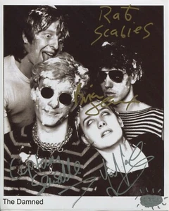 The Damned SIGNED Photo 1st Generation PRINT Ltd 150 + Certificate / 1 - Picture 1 of 1