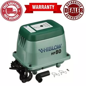 Hiblow Hp-80 LINEAR SEPTIC AIR PUMP AERATOR - NEW - 2 YEAR WARRANTY - Picture 1 of 10