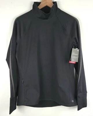 Suéter GapFit Para Mujer Talla L Cepillo de Invierno Negro Manga Larga con Cremallera Simulada Cuello Nuevo con Etiquetas Foto 1 de 4