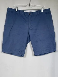 Lacoste Slim Fit Cotton Bermuda Chino Stretch Blue Shorts Men's 38 - Picture 1 of 13