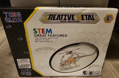 Tek B Blox Creative Metal Metal Helicopter 147 Pcs Stem - New - Image 1 of 2