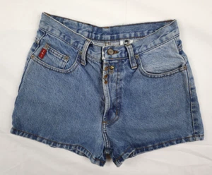 Pantaloncini jeans Lei vintage donna 7 denim bottoni mosca charm blu - Foto 1 di 15