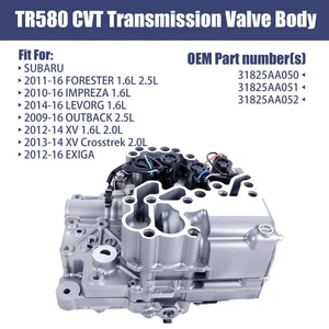 TR580 Transmission Valve Body for Subaru Outback Genuine Crosstrek 2.5L CVT - Picture 1 of 11